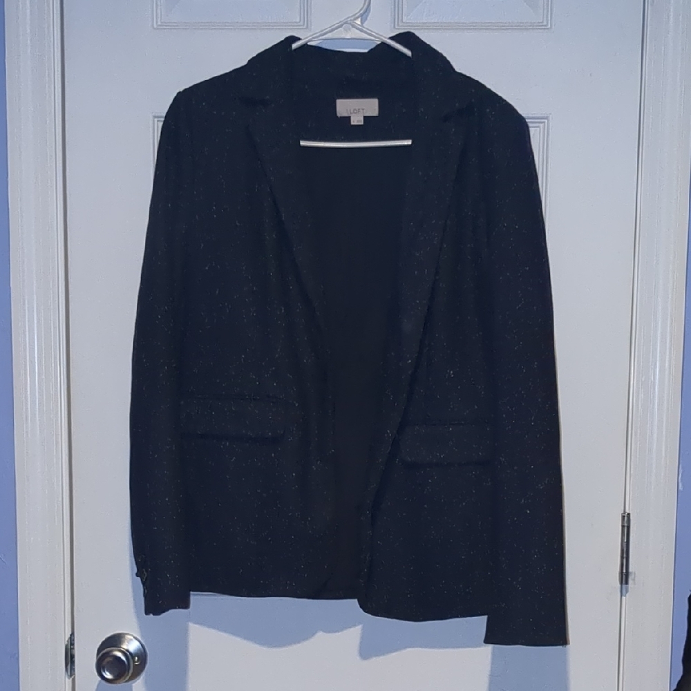 LOFT Black Speckled Blazer